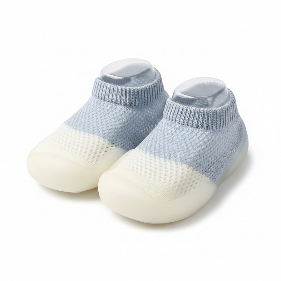 Toddler Cotton Shoes Anti-Slip Sock Shoes-Blue