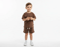 Brown Two Piece Set Lightning Bolts Outfit image 0