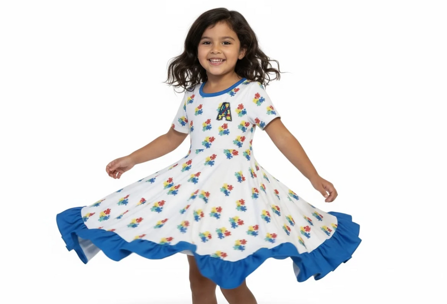 Autism Awareness Dresses for Girls