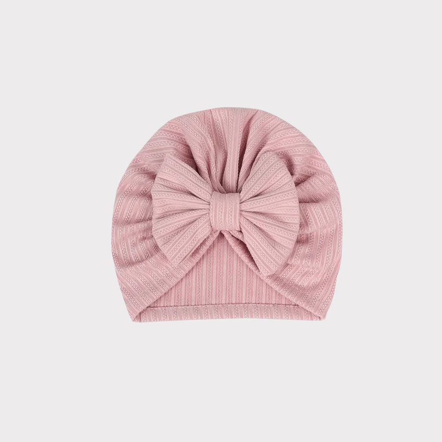 Girls Muslin Beanie (Pink) – Soft, Stretchy & Stylish Baby Hat