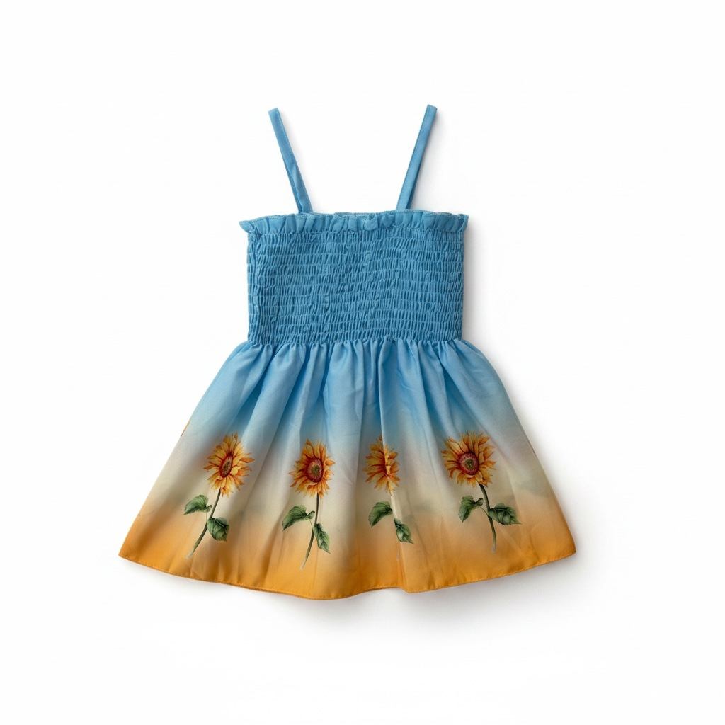 Toddler Sunshine Sunflower Strap Dress