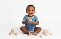 Waffle Cotton Blue Bodysuits for Boys image 0