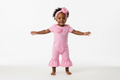 “Hello World” Pink Jumpsuit for Girls