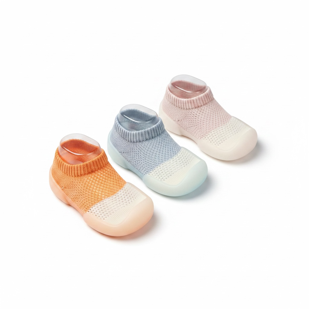 Toddler Cotton Shoes Anti-Slip Sock Shoes-pink