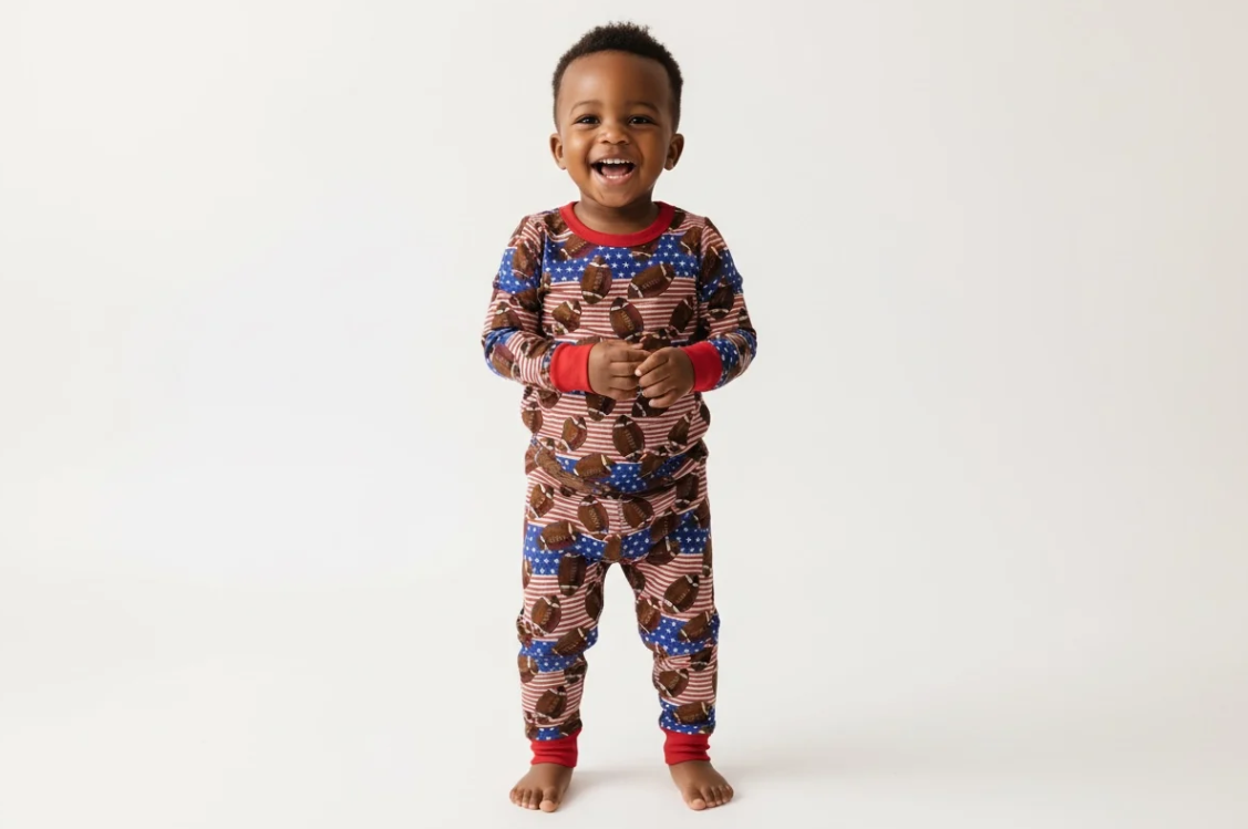 Bamboo Viscose Football Flag Two Piece Set image 0