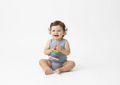 Short Sleeve Bamboo Bodysuit Blue image 0