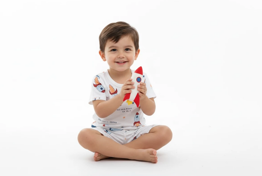 Planet Rocket Two Piece Short Set for Boys