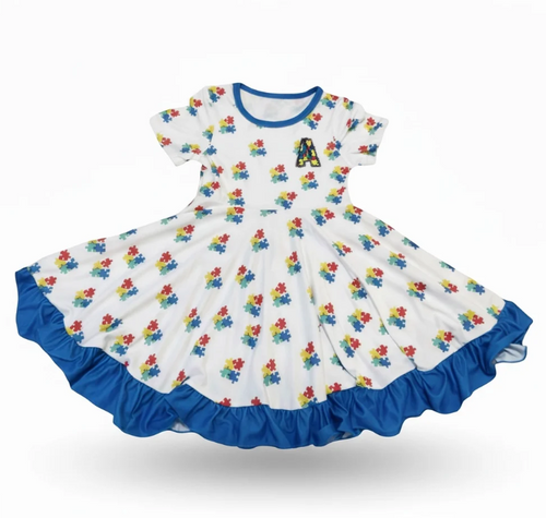 Autism Awareness Dresses for Girls image 1