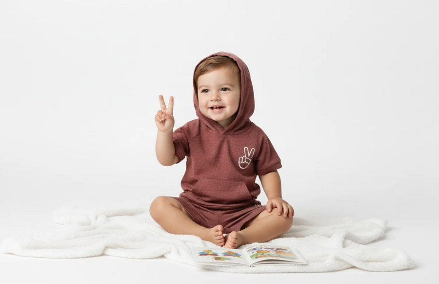 “ Peace Out” Two Piece Set for Boys