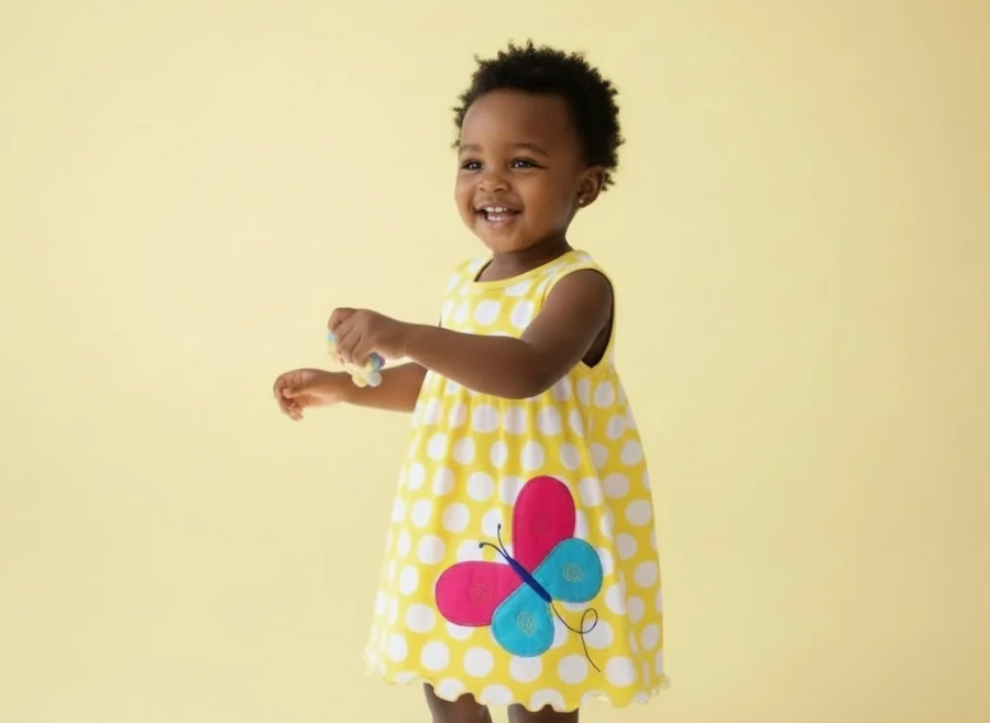 Yellow Polkadot Butterfly
