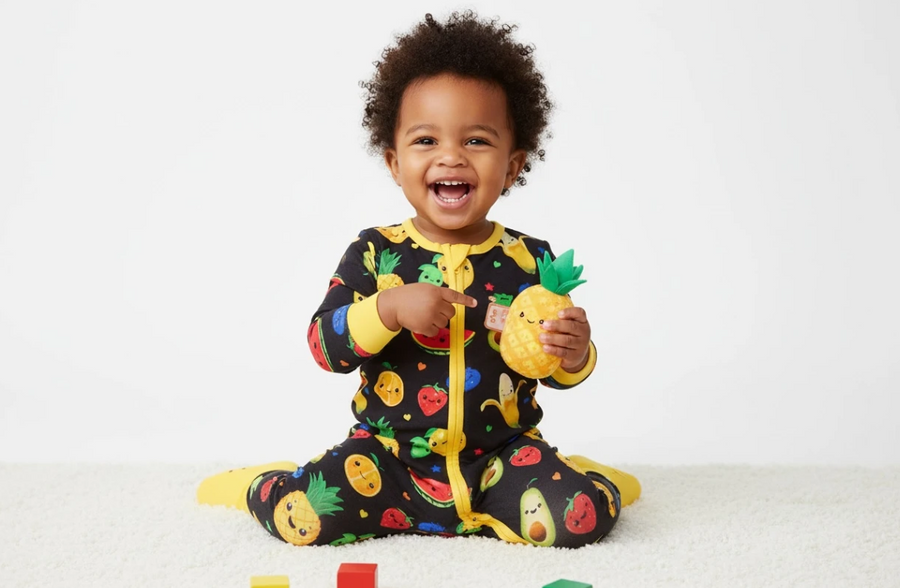 Fruity Bamboo Viscose Zip up Sleeper Unisex
