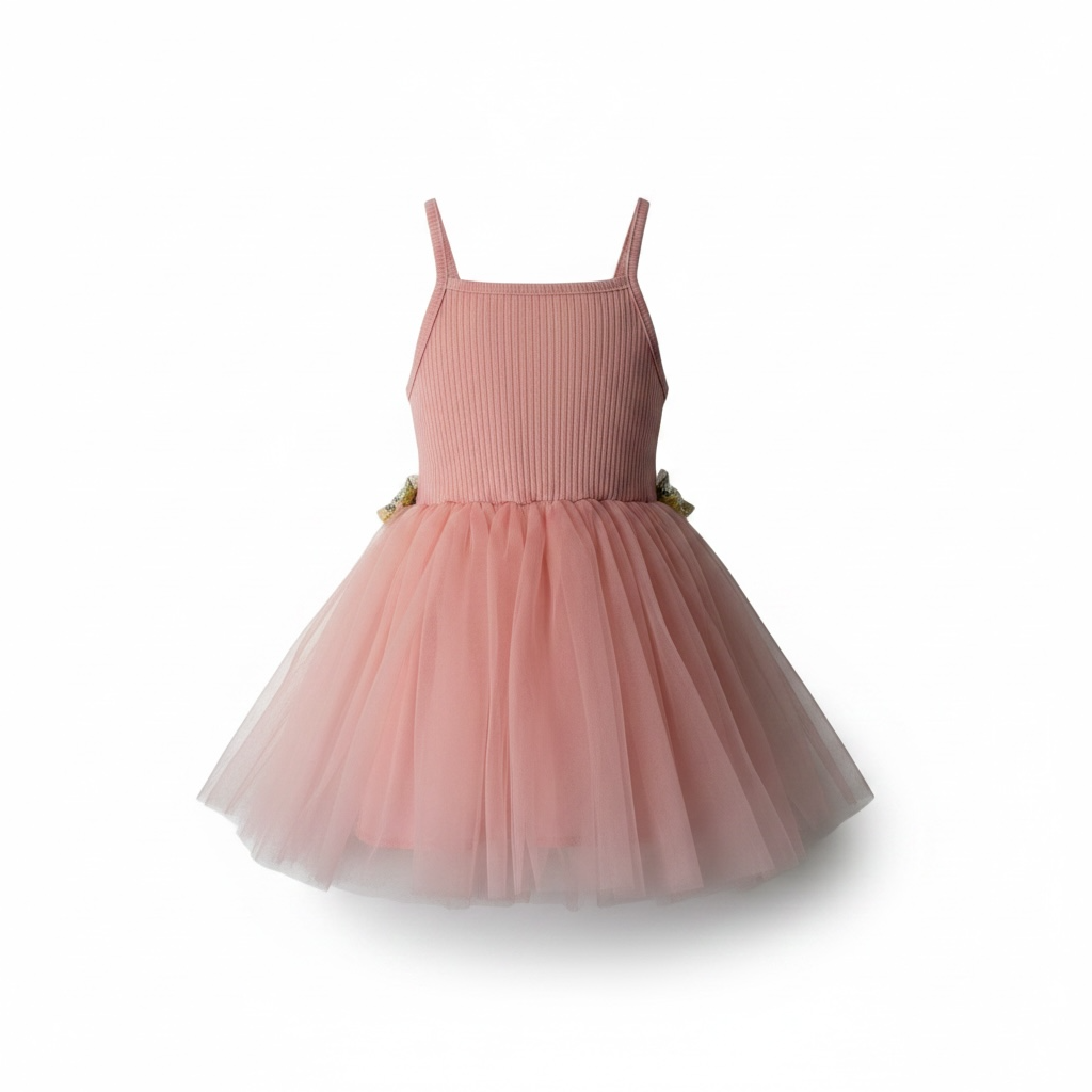 Toddler Light Pink Flower Dress