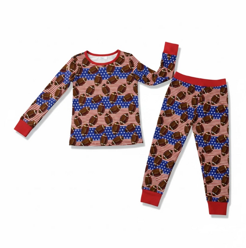 Bamboo Viscose Football Flag Two Piece Set image 1