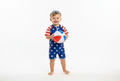 4th of July Swimsuit for Boys image 0