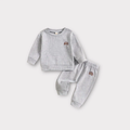 Waffle Fabric Grey Rainbow Icon 2 Piece Jogger  Set for Boys