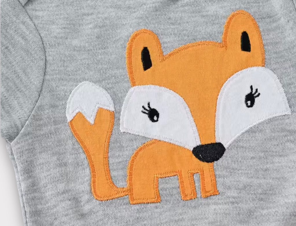 Organic Cotton Fox Bodysuits – 2-Pack Baby Boy Onesies for Everyday Comfort image 1