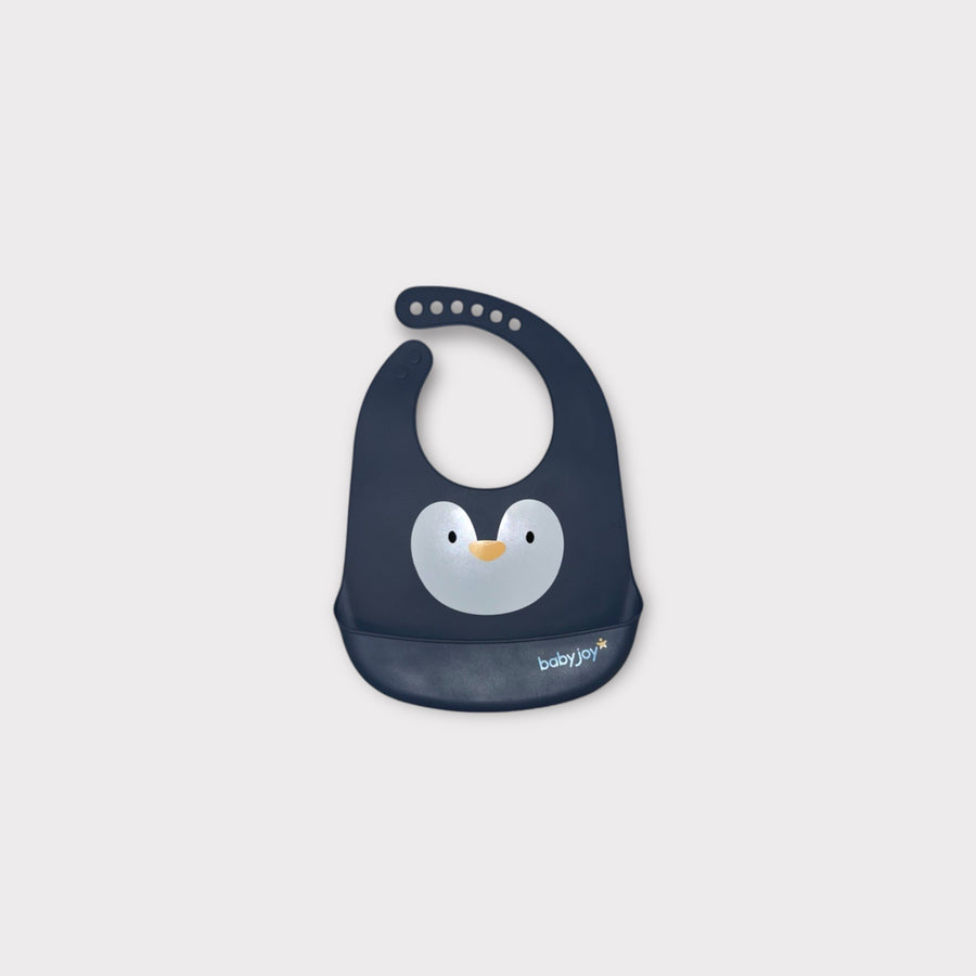 Animal Theme Silicone Bib with Catch Pocket – Mess-Free Mealtime for Babies