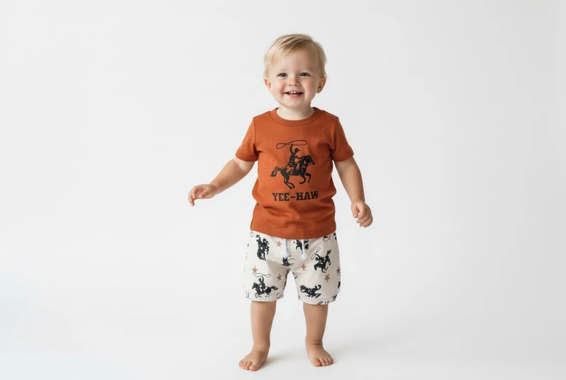 “Yee-Haw” Two Piece Short Set Outfit image 2
