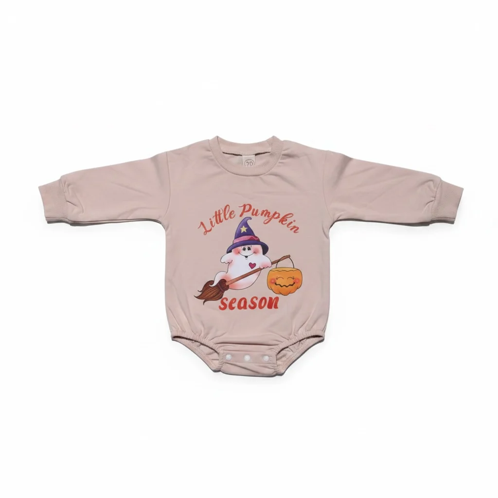 Little Pumpkin Bubble Bodysuit for Girls