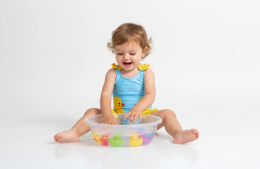 Blue Duck Swimsuit for Girls