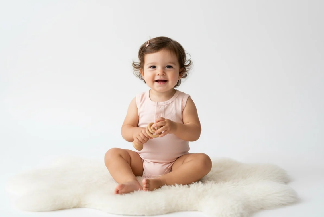 Short Sleeve Bamboo Bodysuit Pink image 2