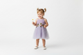 Toddler Purple Flower Dress