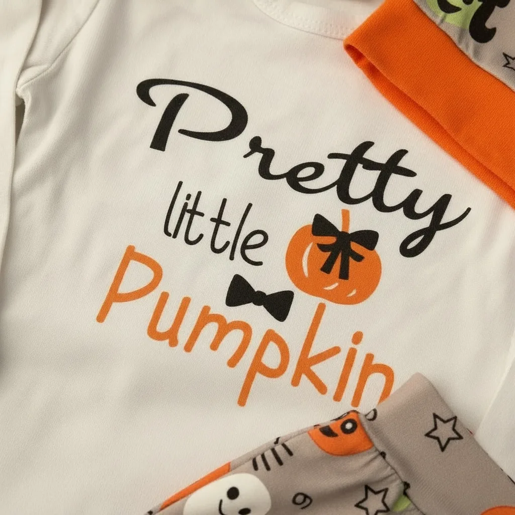 Pretty Little Pumpkin 2 Piece Set for Girls