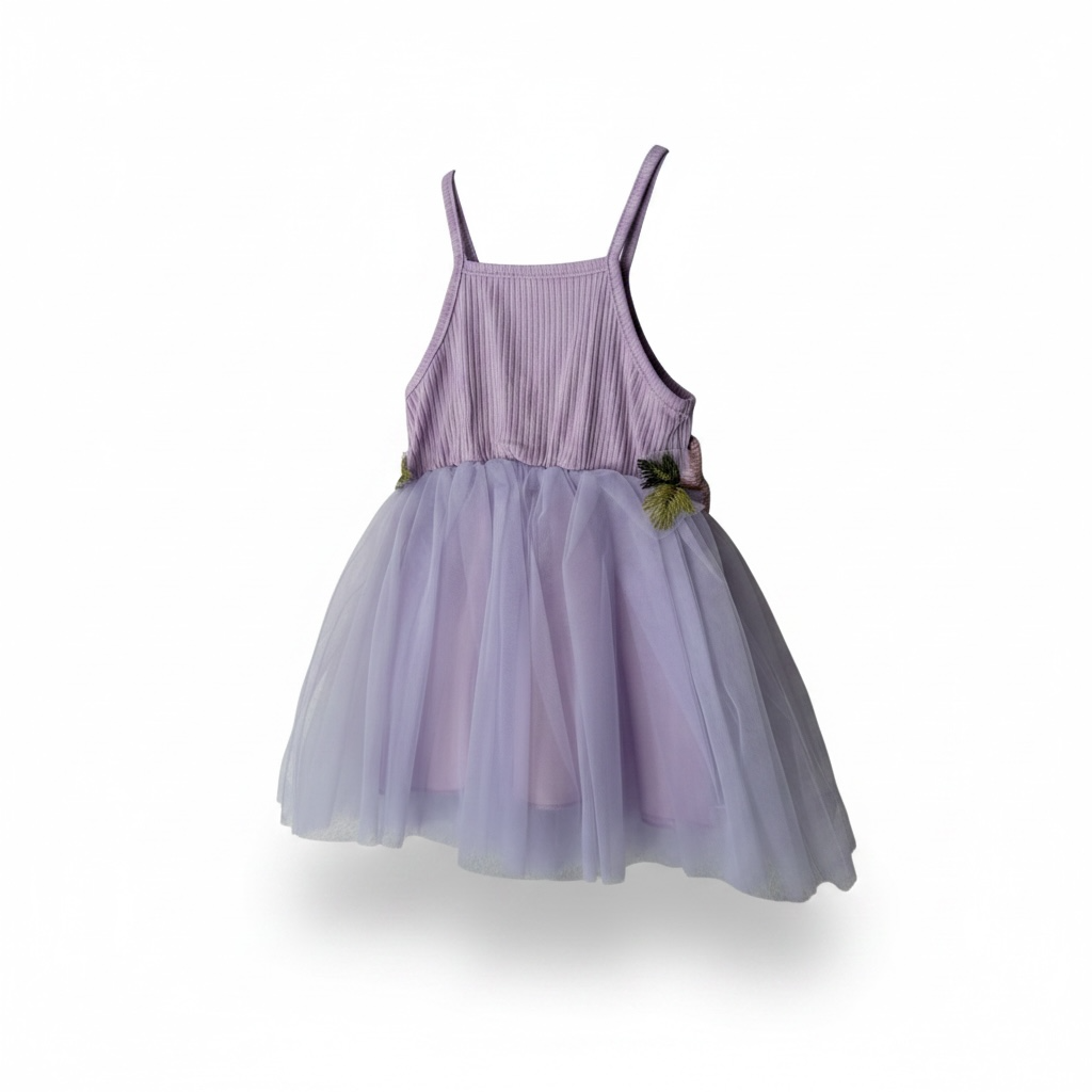 Toddler Purple Flower Dress