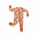 Bamboo Viscose Pumpkin Patch Zipper Pajamas