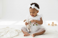 White Floral Bodysuit with Tutu