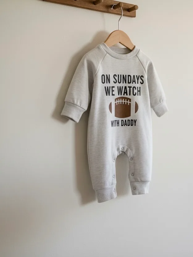 On Sundays We Watch Football with Daddy for Boys