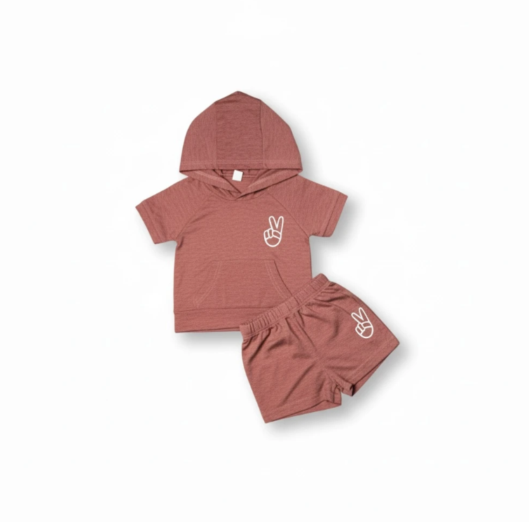 “ Peace Out” Two Piece Set for Boys image 1