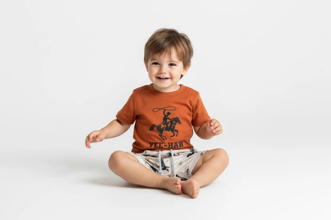 “Yee-Haw” Two Piece Short Set Outfit image 0