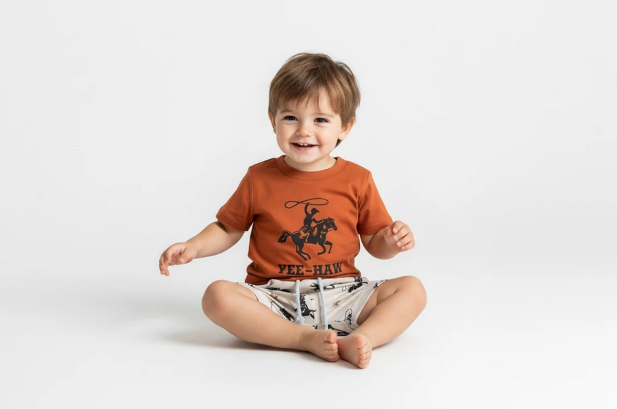 “Yee-Haw” Two Piece Short Set Outfit