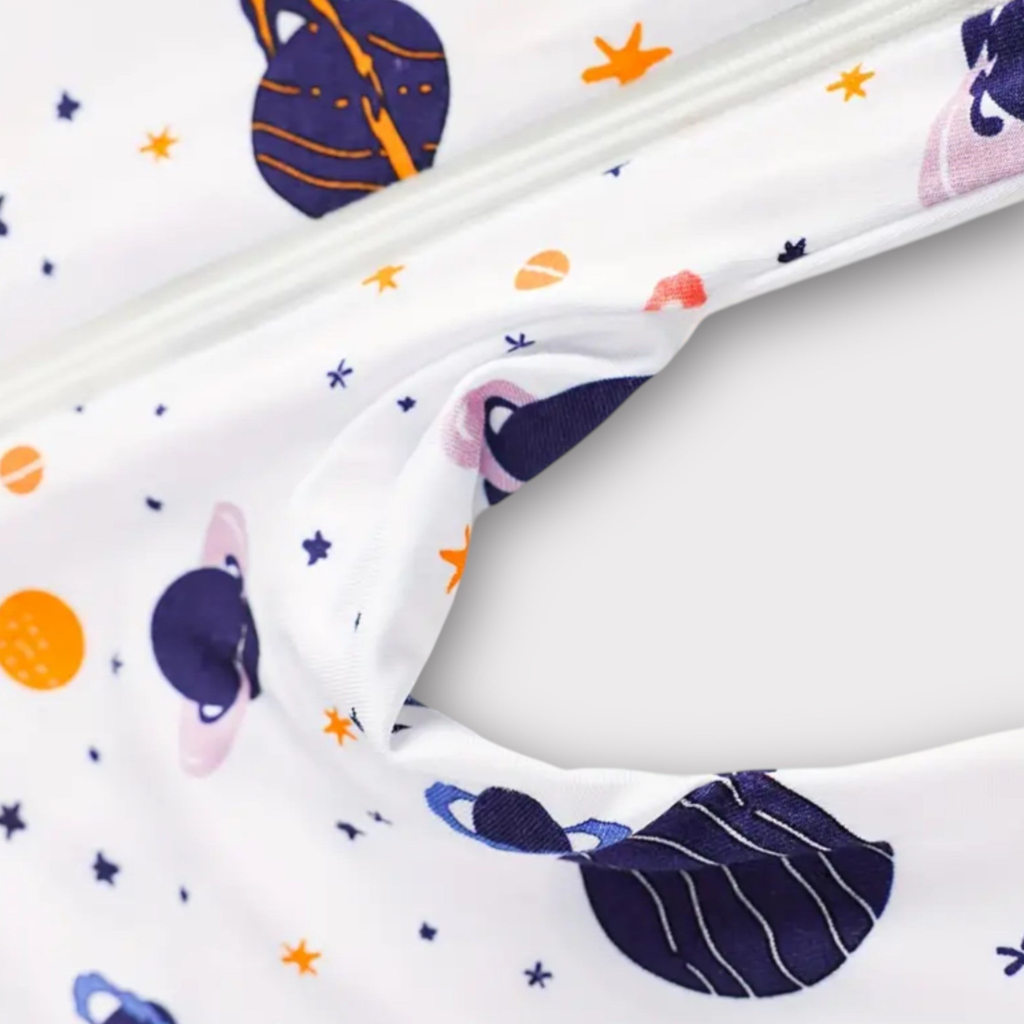 Bamboo Outer Space Sleeper – Soft Baby Pajamas with Fun Space Print image 5