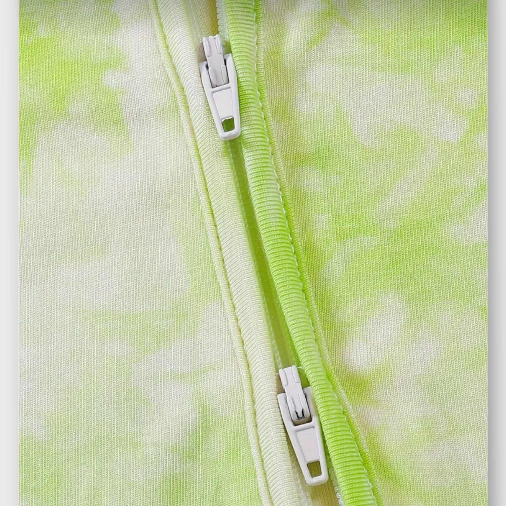 Pastel Lime Cloud Pajama Set – Ultra-Soft Bamboo Sleepwear for Babies image 3