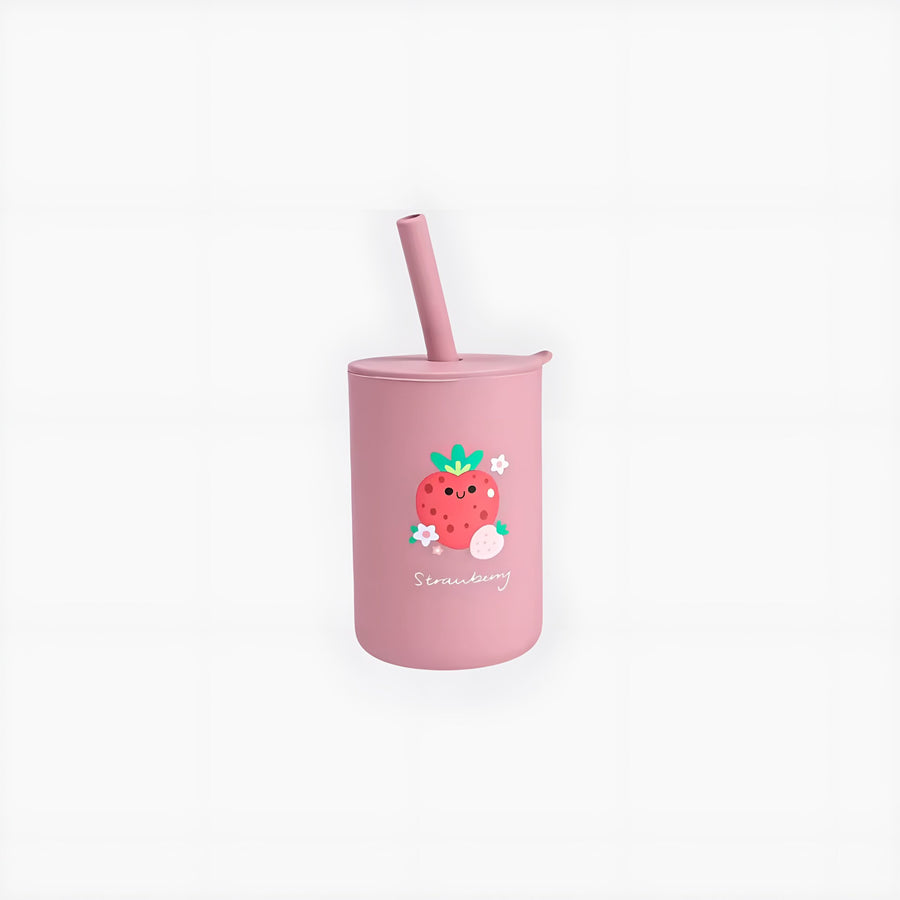 Silicone Training Fruit Cups (Pink) – Baby’s First Self-Feeding Cup