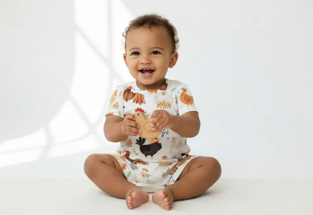Happy Hen Dream Bodysuit for Boys image 0