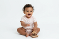 Pastel Pink Pop Checkered Bubble Romper image 0