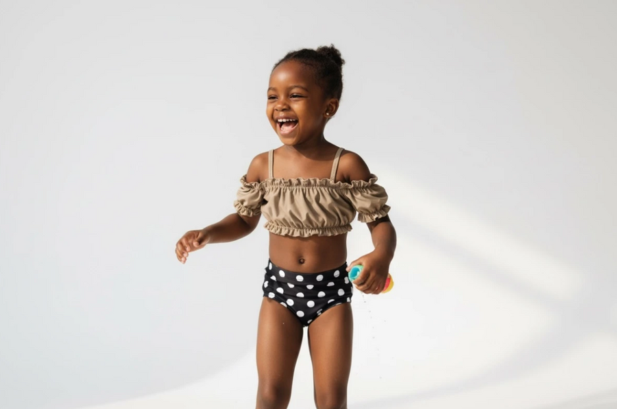 Olive Breeze Two Piece Swimsuit for Girls
