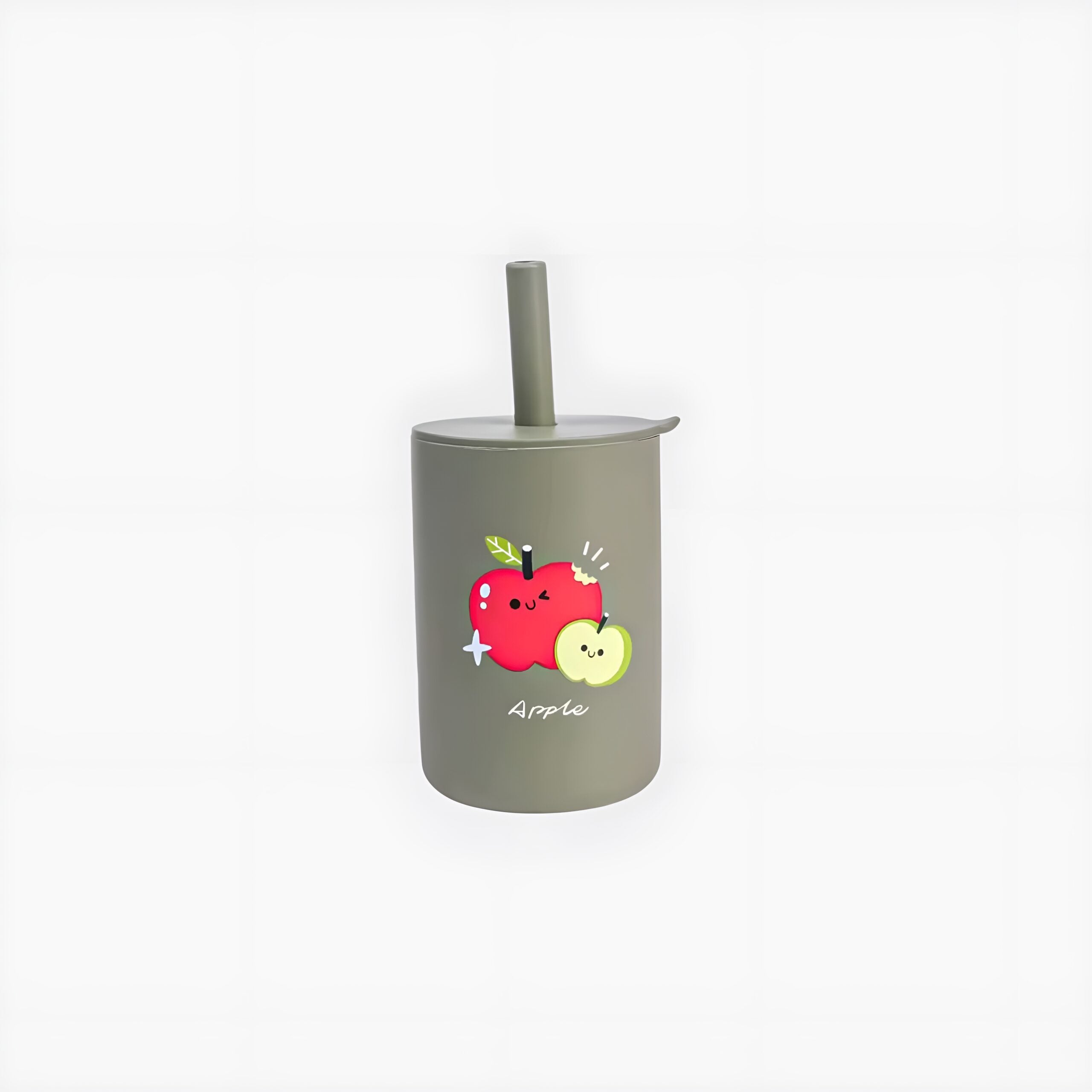 Silicone Training Fruit Cups (Artichoke Green) – Baby Self-Feeding Silicone Cup image 0