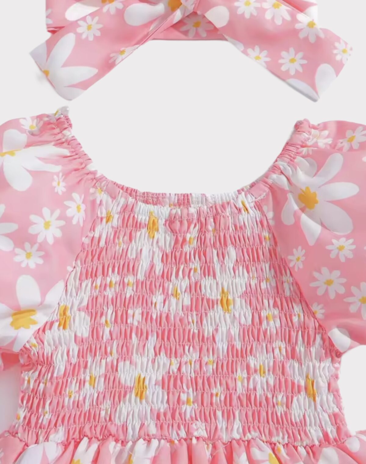 Girls daisy romper - Image 3