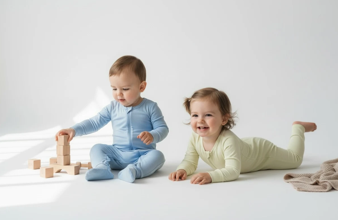 Solid Bamboo Sleepers – Soft & Breathable Baby Sleepwear