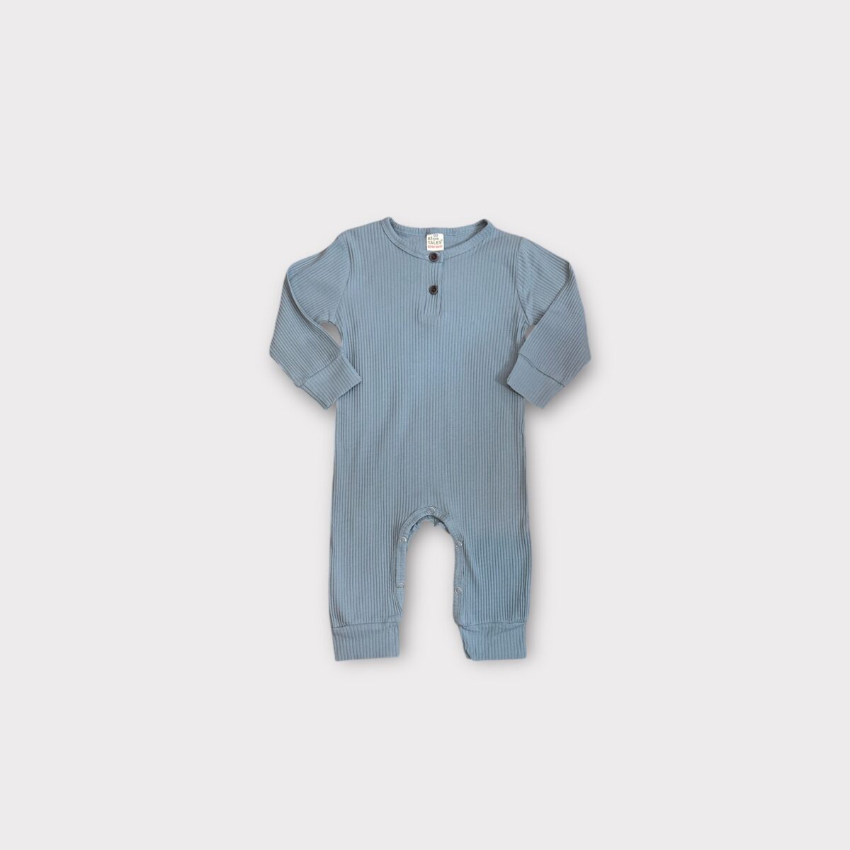 Ribbed blue jumpsuit