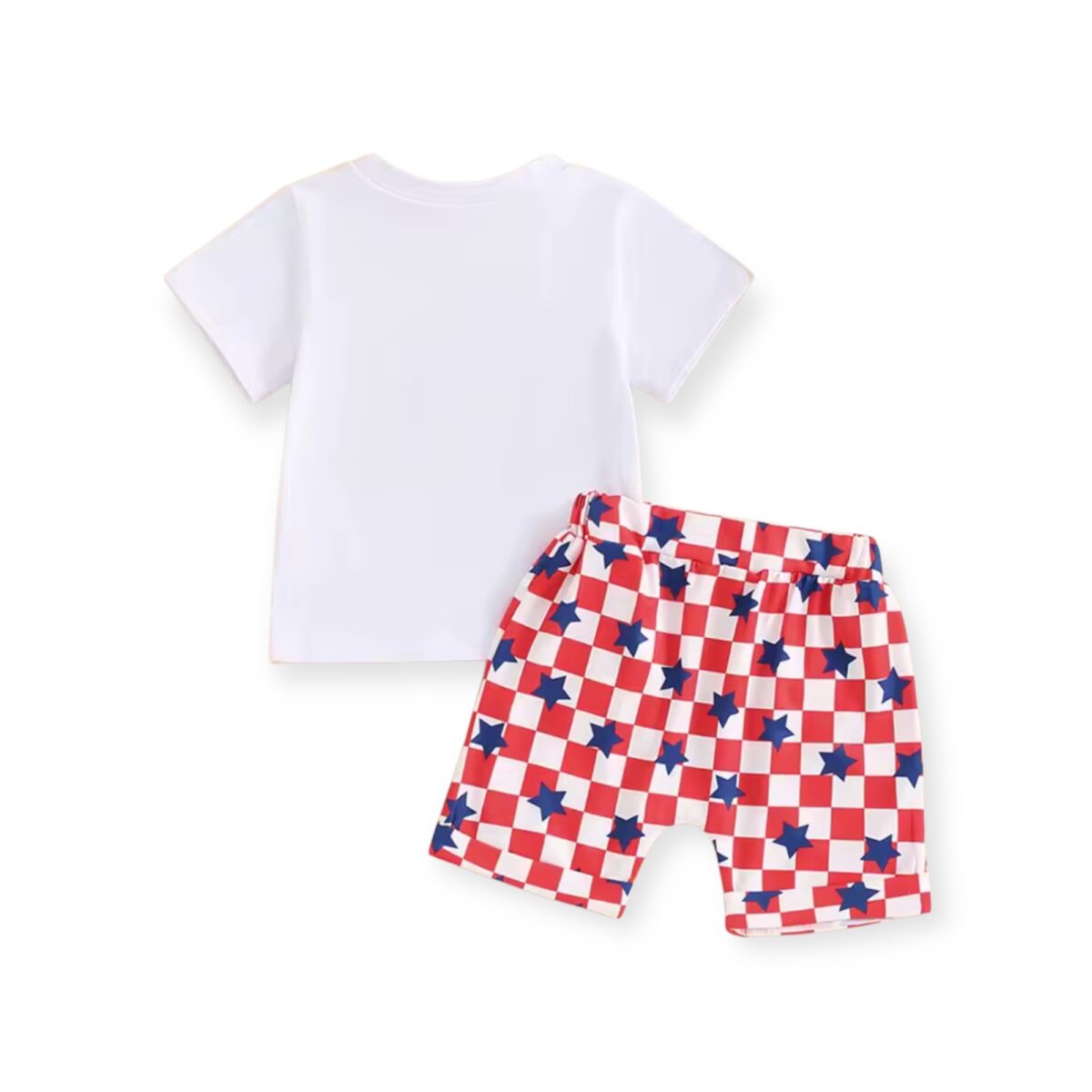 Patriot Toddler Outfit- USA T-shirt & Star Spangled Shorts Set - Image 5