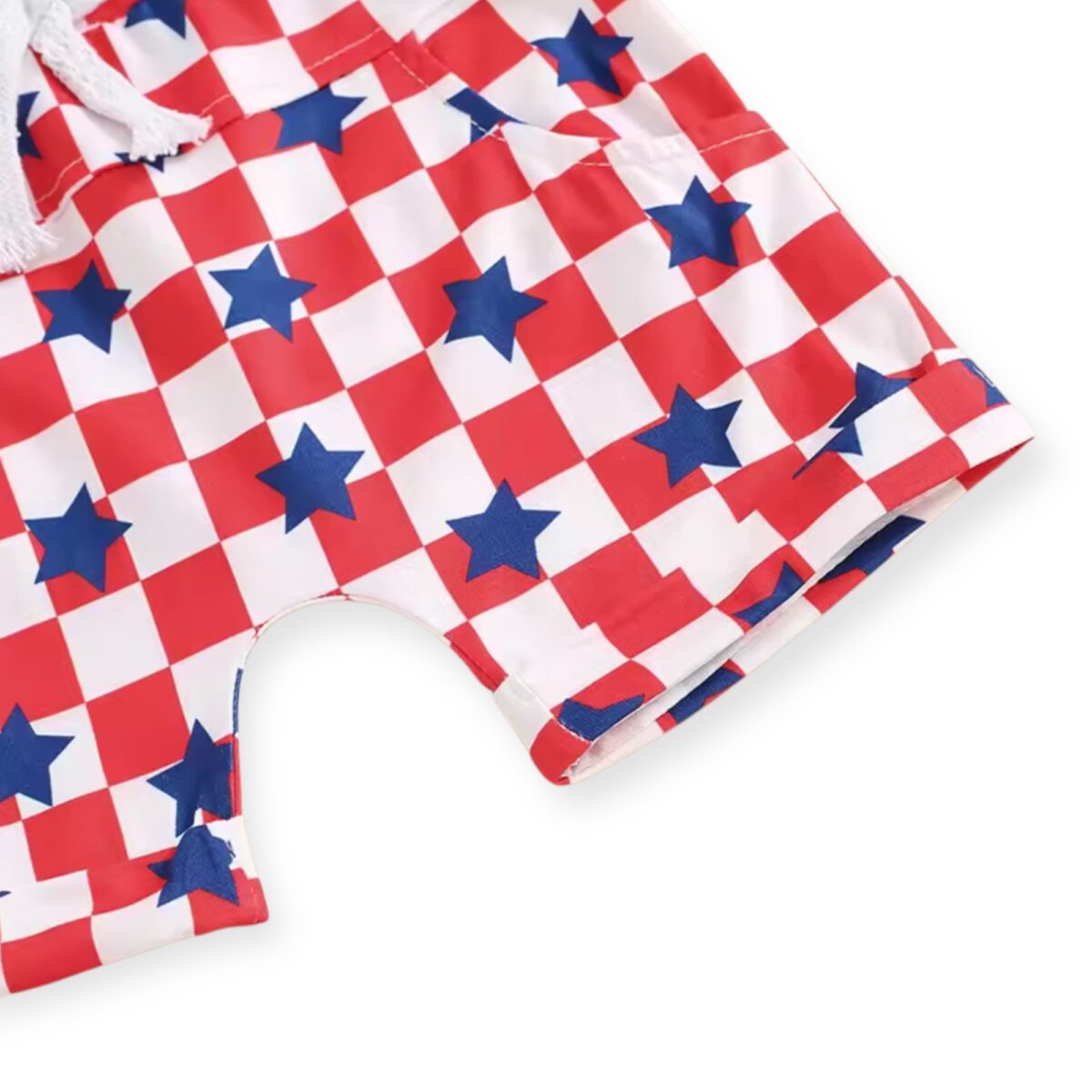Patriot Toddler Outfit- USA T-shirt & Star Spangled Shorts Set - Image 2