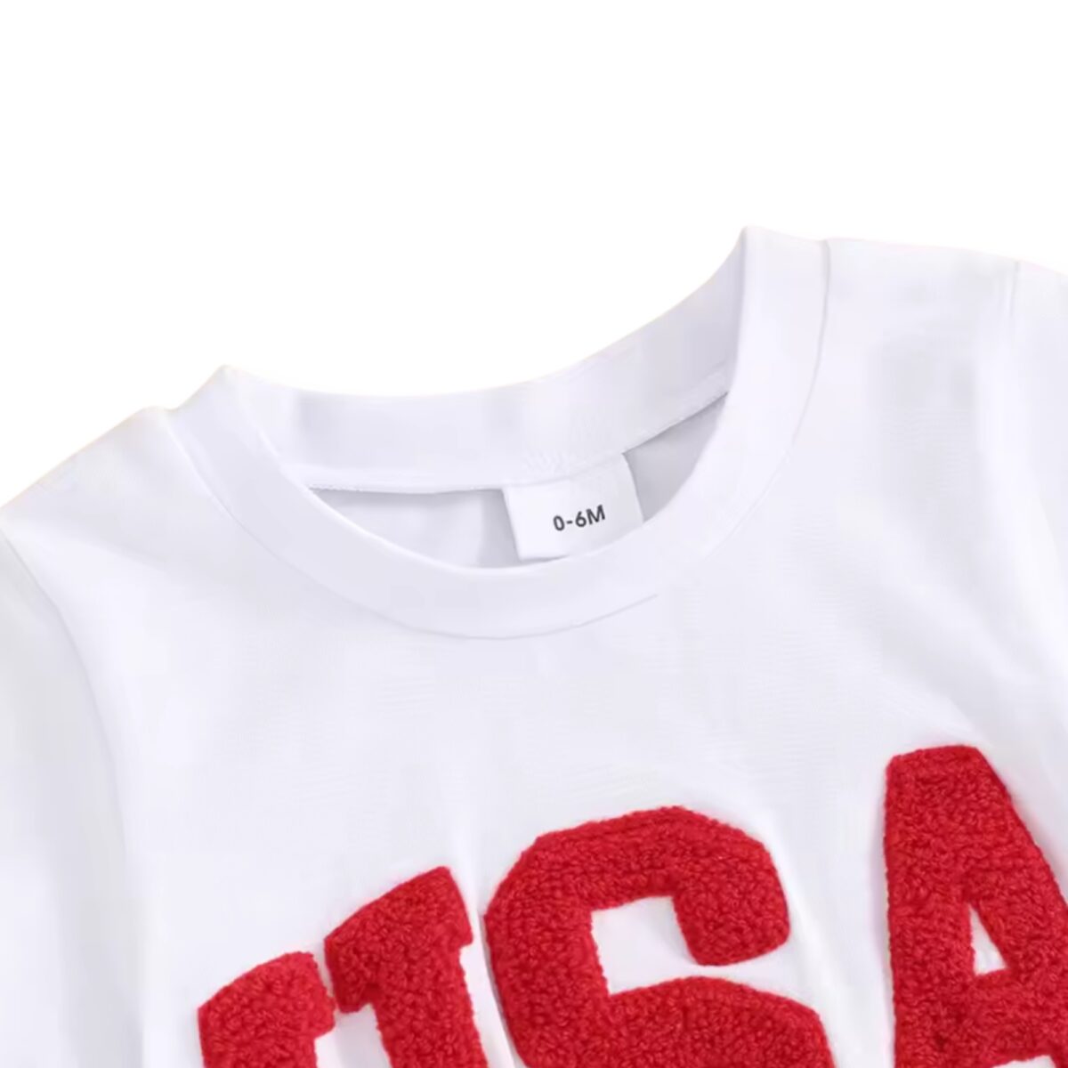 Patriot Toddler Outfit- USA T-shirt & Star Spangled Shorts Set - Image 3