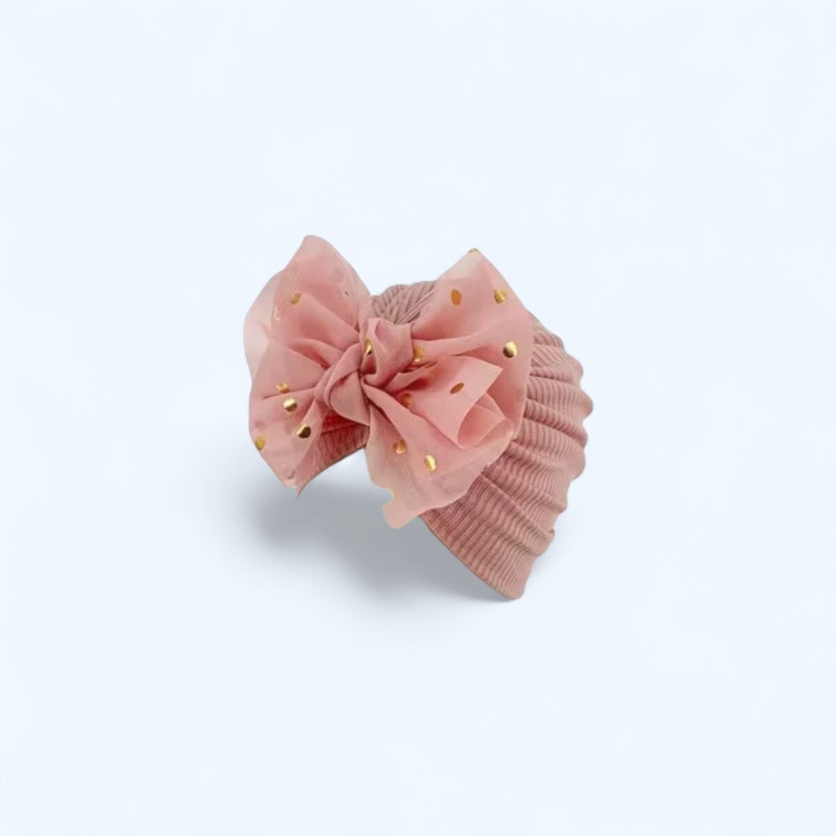 Pink Turban Soft Bow knot Baby Hat