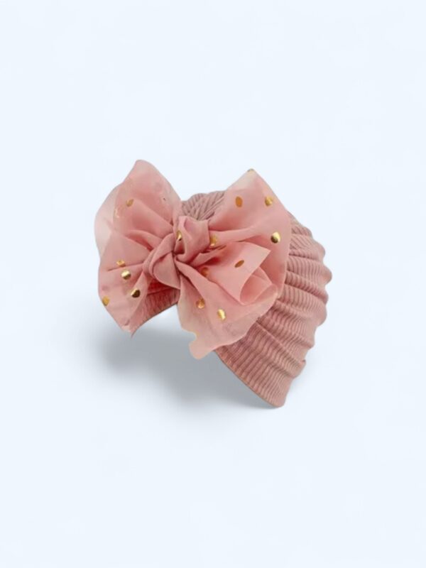 Pink Turban Soft Bow knot Baby Hat