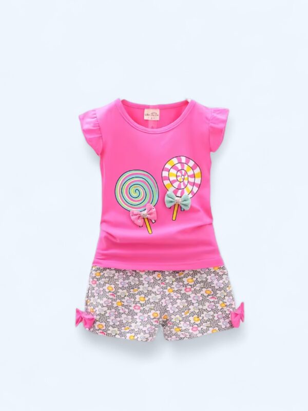 Affordable Toddler Girl Lollipop Print Set